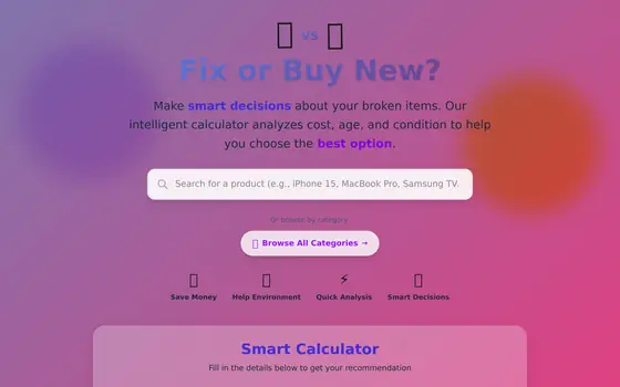 Fix or Buy New screenshot