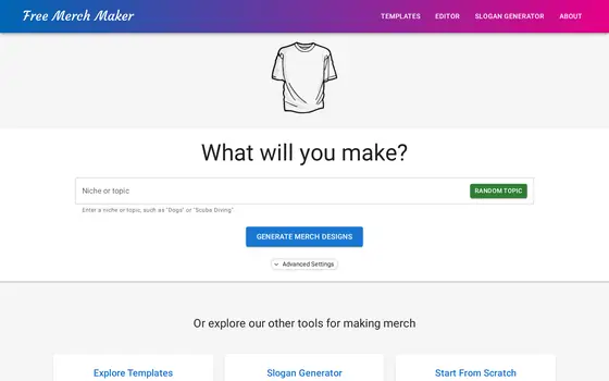 Free Merch Maker screenshot