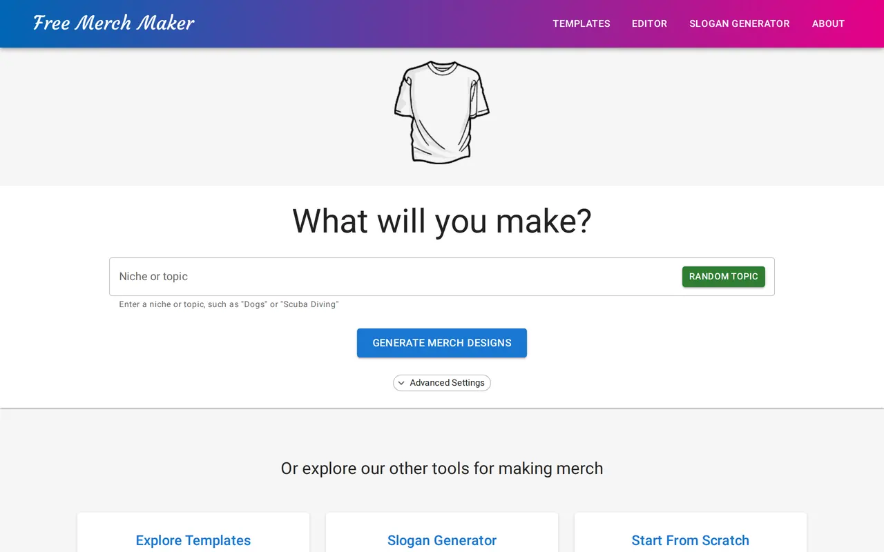 Free Merch Maker screenshot