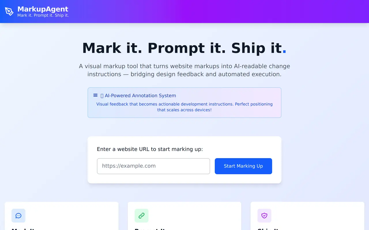 Markup Agent screenshot