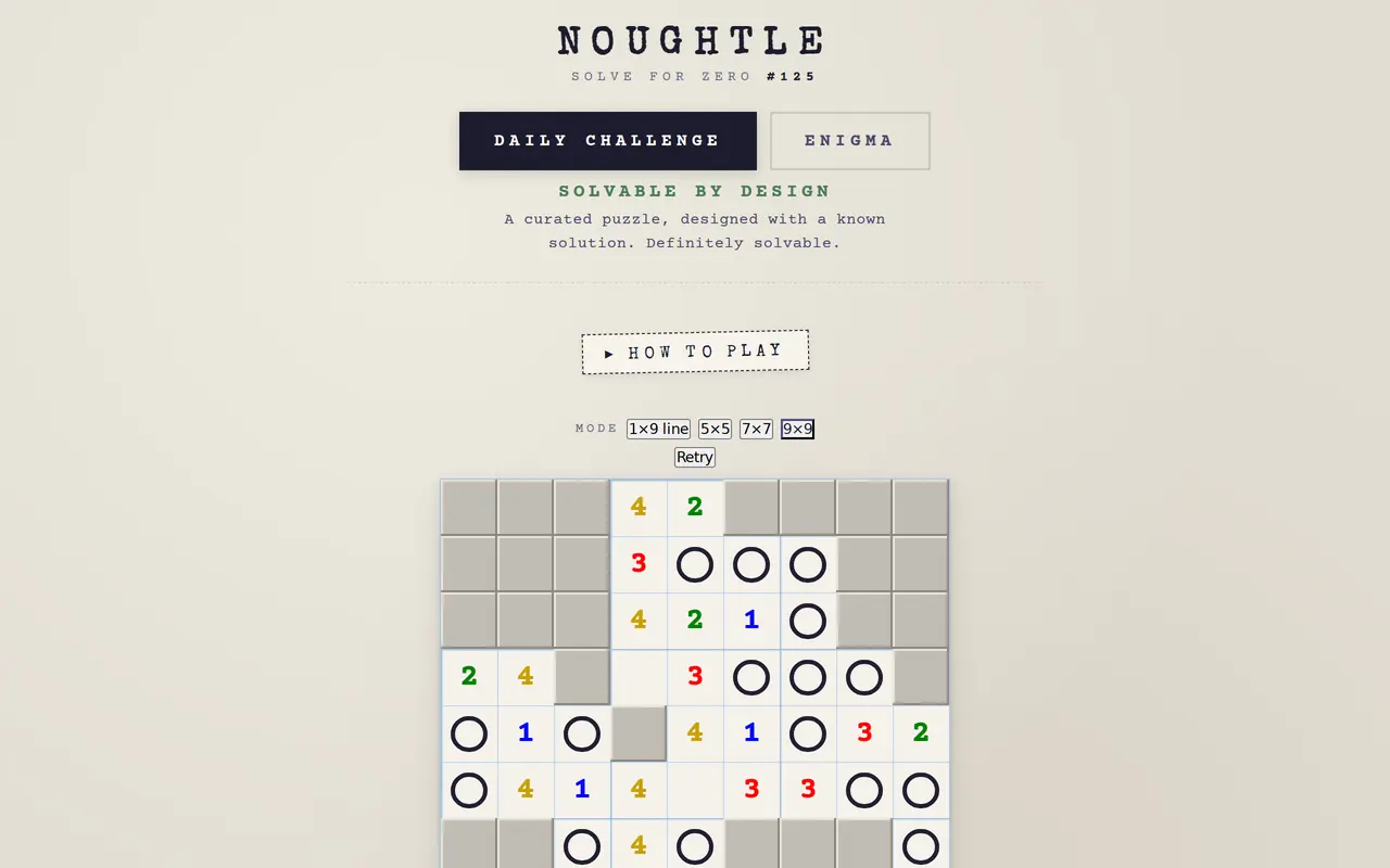 Noughtle screenshot