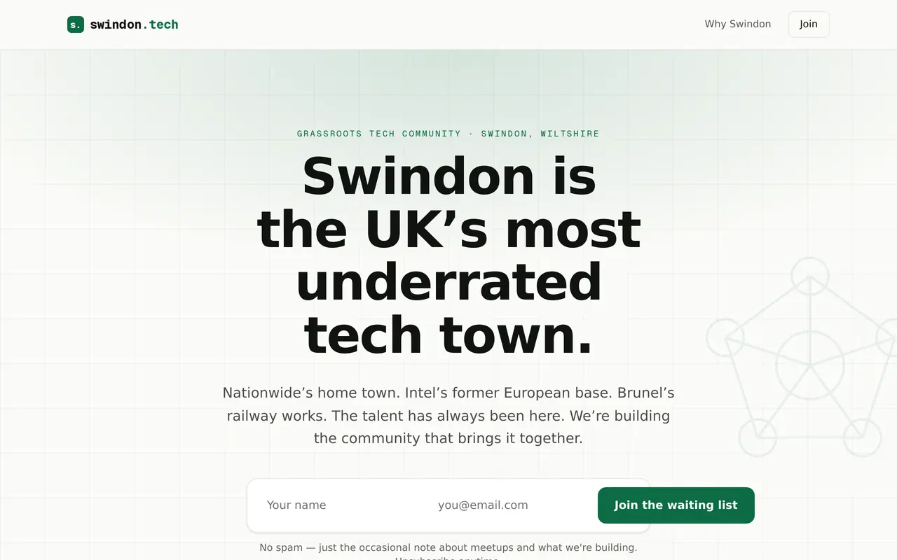 Swindon.Tech screenshot