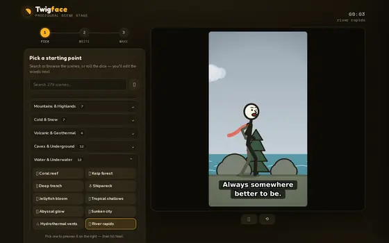 Twigface screenshot